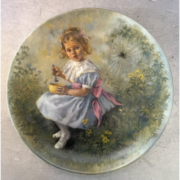 Vtg Little Miss Muffet Collector Plate John McClelland 1981 With Paperwork/Box - Picture 1 of 8